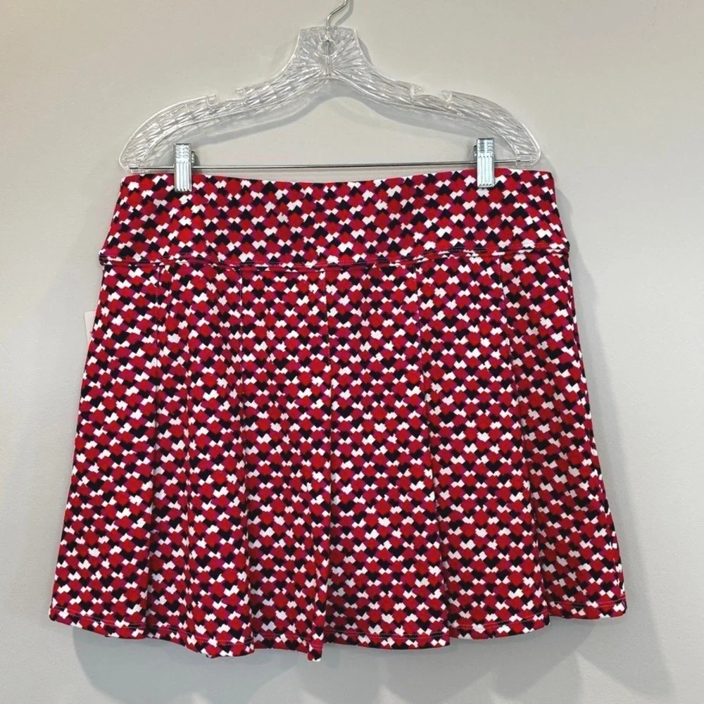 Nanette Lepore Athletic Skort Sz XL Geometric Print Pickleball Golf Tennis NEW